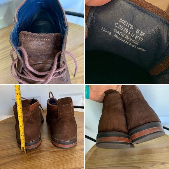 Cole Hann Men's Ogden Stitch Chukka II Boot Driftwood Suede Sz 8M Brown - Picture 10 of 16